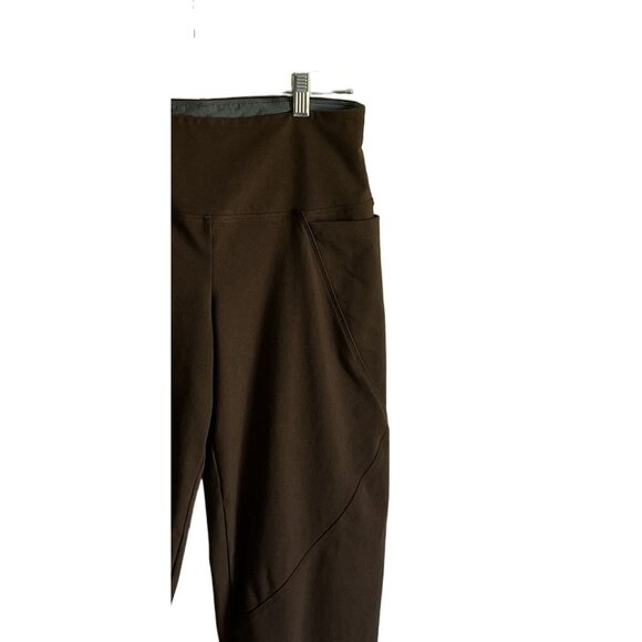 Women With Control Athleisure High-Waist Brown Workout Yoga S Leggings Pockets - Picture 3 of 8